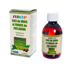 Sirop coji de nuca + patlagina, 200ml, Elidor