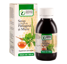 Sirop cu extract de Patlagina si Miere 100 ml, Adya Green Pharma