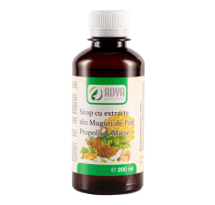 Sirop cu extracte din muguri de pin, propolis si miere, 200 ml, Adya Green Pharma