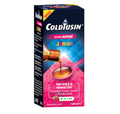Sirop de tuse pentru copii cu ingrediente naturale Coldtusin Junior, 120 ml, Perrigo