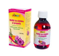 Sirop nalba + cimbru + propolis, 200ml, Elidor