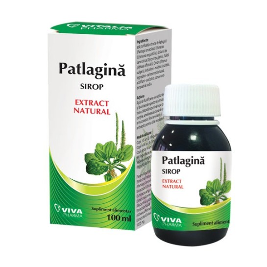 Sirop pătlagină, 100 ml, Viva Pharma