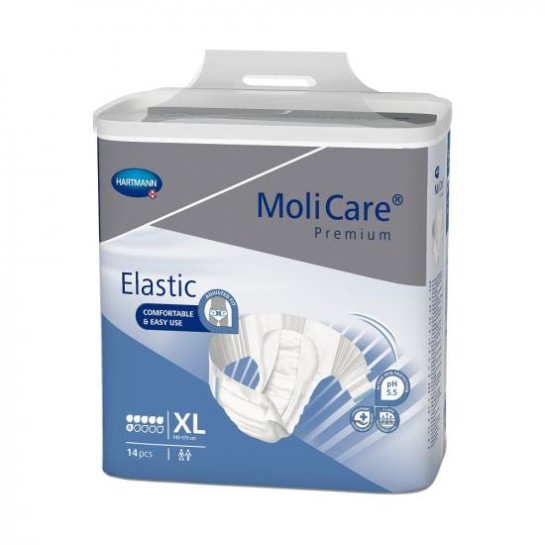 MoliCare Premium Elastic XL, Slip pentru incontinenta  6 picaturi, 14 bucati, Hartmann