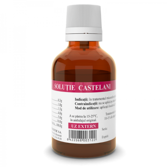 Solutie castelani fără fucsină, 25 ml, Tis (elaborare)