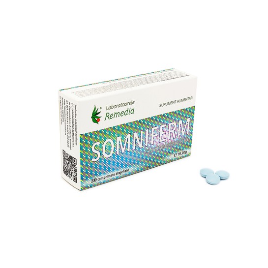 Somniferm + Melatonină, 30 comprimate, Remedia