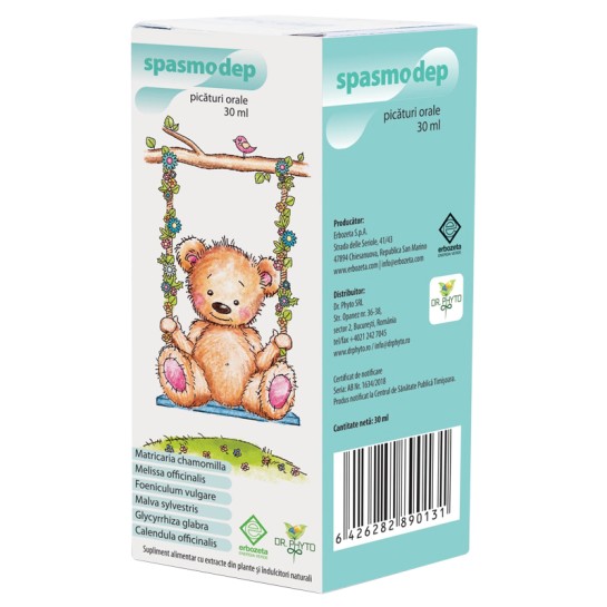 Spasmodep, picături orale, 30ml, Erbozeta