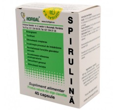 Spirulina 500 mg, 40 capsule, Hofigal