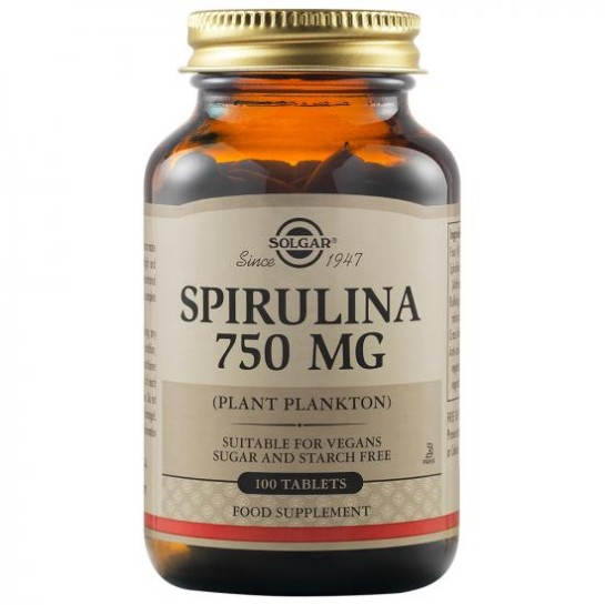 Spirulină 750 mg, 80 capsule vegetale, Solgar