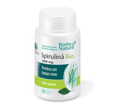 Spirulina Bio 1000mg, 30 capsule, Rotta Natura