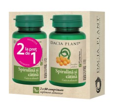 Spirulina si Catina, 120 comprimate, Dacia Plant