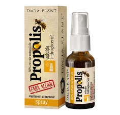 Spray cu extract natural de propolis fara alcool, 20 ml, Dacia Plant