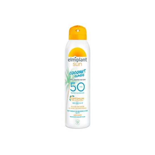 Spray cu protectie solară, Sun Coconut Oasis, SPF 50+, 150ml, Elmiplant