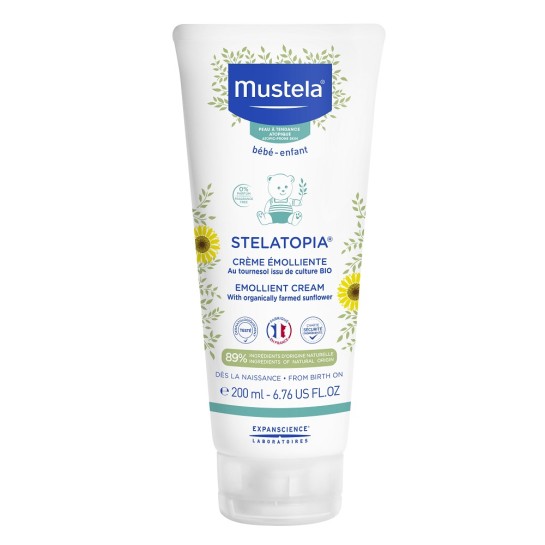 Stelatopia, cremă emolientă piele atopică, 200ml, Mustela