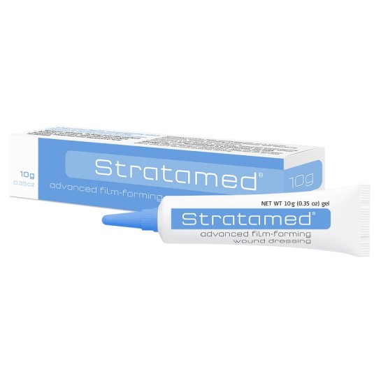  Stratamed, 10g, gel pentru tratamentul plăgilor si profilaxia cicatricilor, Meditrina Pharmaceuticals 