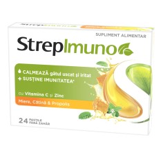 StrepImuno cu miere, catina si propolis, 24 pastile de supt, Reckitt Benckiser