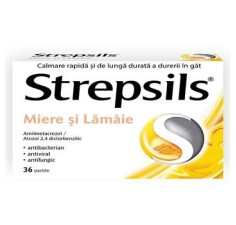 Strepsils miere si lamaie, 36 comprimate, Reckitt Benckiser Healthcare