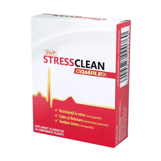 Stressclean Complex, 30 comprimate, Sun Wave Pharma 