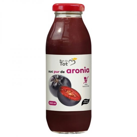 Suc aronia pur fără indulcitor 300ml, Dacia Plant