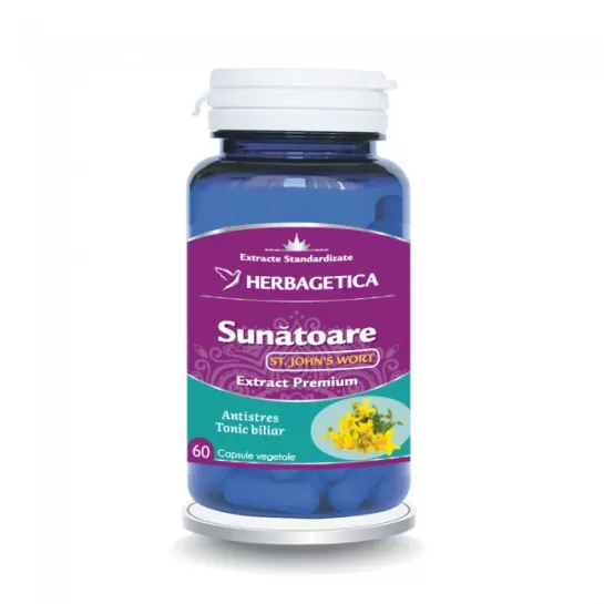 Sunătoare St. John´Wort, 60 capsule, Herbagetica