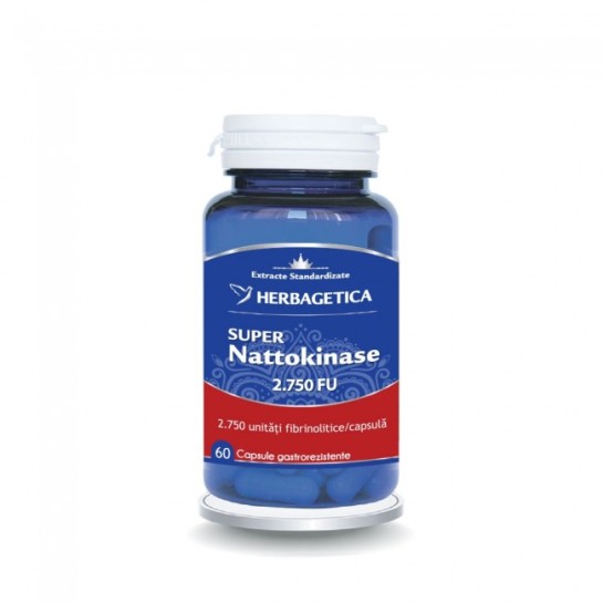 Super Nattokinase 2750FU, 60 capsule, Herbagetica