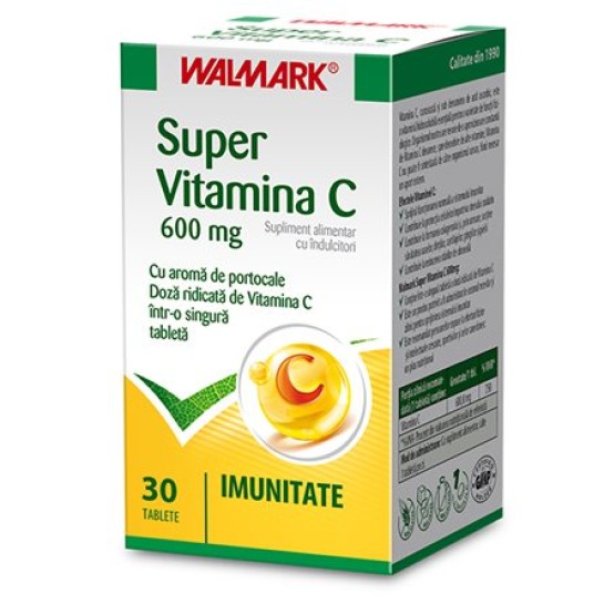 Super Vitamina C 600 mg, 30 tablete, Walmark