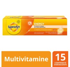Supradyn Energy Multivitamine si Coenzima Q10, 15 comprimate efervescente