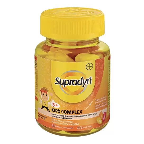 Supradyn kids complex, 60 darjeuri masticabile
