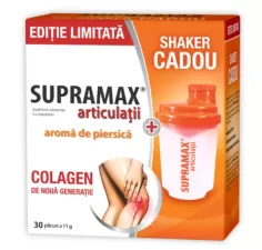 Supramax articulatii piersica  30 plicuri + shaker cadou