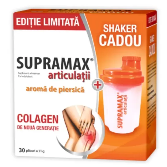 Supramax articulatii piersica  30 plicuri + shaker cadou