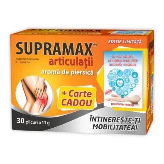 Supramax articulatii piersică 30 plicuri + ghid pacient cadou, Zdrovit