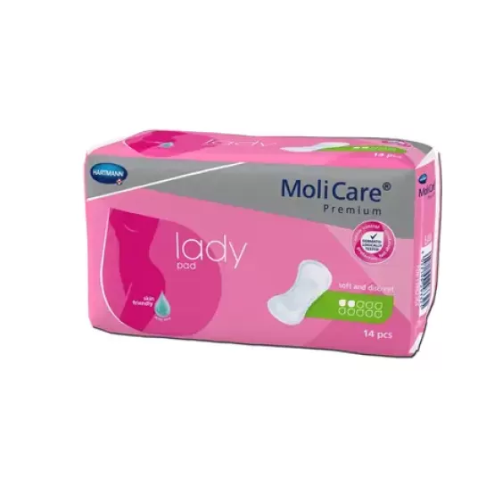 MoliCare Premium lady pad, Tampoane incontinenta urinara usoara 2 picaturi, 14 bucati, Hartmann
