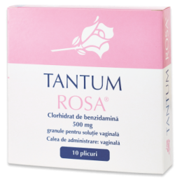 Tantum rosa 500mg granule pentru solutie vaginala, 10 plicuri, Angelini Pharma