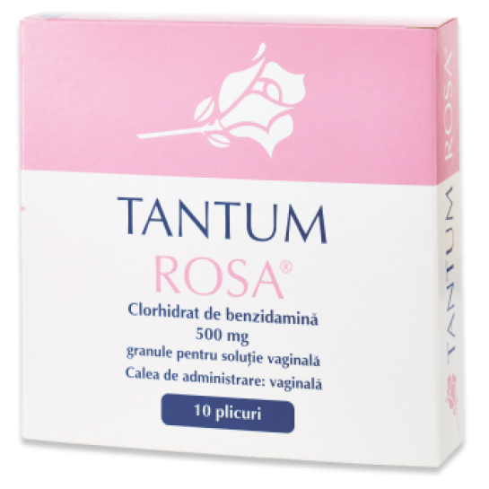 Tantum rosa 500mg granule pentru solutie vaginala, 10 plicuri, Angelini Pharma