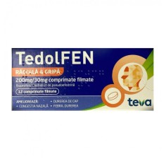 Tedolfen 200mg/30mg, 12 comprimate, Teva