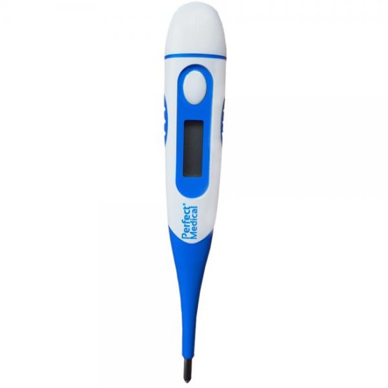 Termometru digital cu cap flexibil  albastru sau portocaliu, PM-06, Perfect Medical