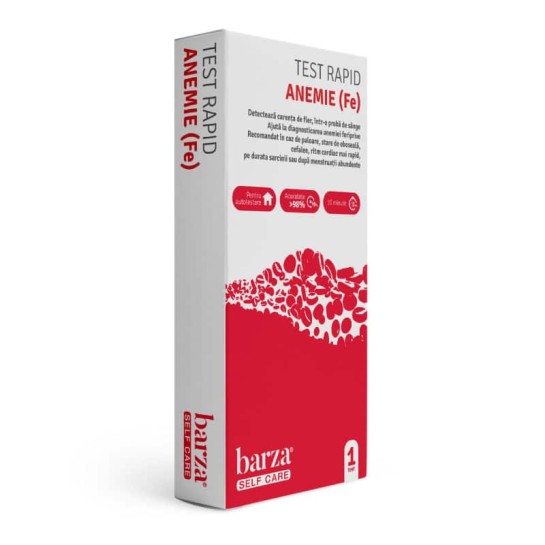 Test rapid anemie (Fe), 1 bucata