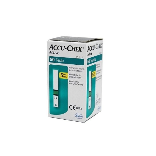 Teste glicemie, Accu-Chek Active, 50 bucăti, Roche