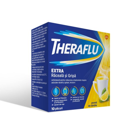 Theraflu Extra 10 plicuri pulbere orala