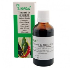 Tinctura de Ardei iute, 50 ml, Hofigal