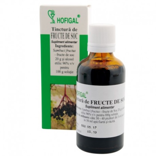 Tinctură de Fructe de Soc, 50 ml, Hofigal