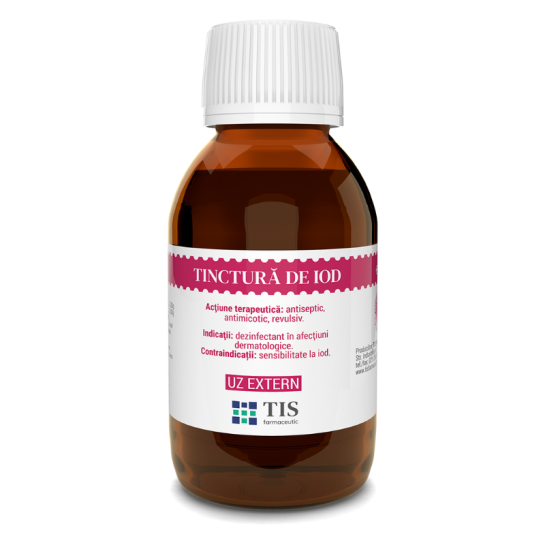 Tinctura de iod, 100 ml, Tis (elaborare)
