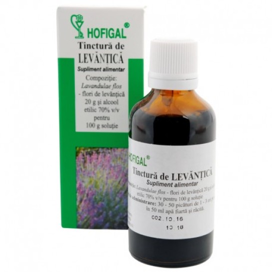 Tinctură de Levăntică, 50 ml, Hofigal