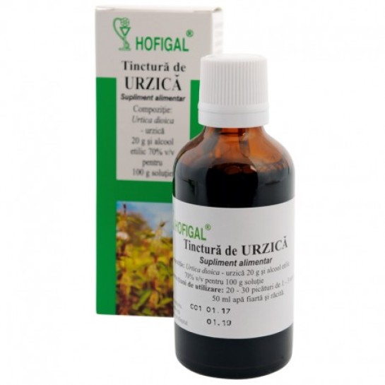 Tinctură de Urzică, 50 ml, Hofigal