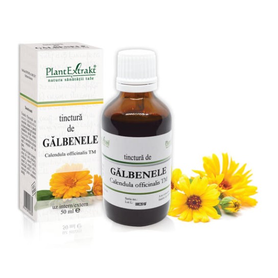 Tinctură gălbenele (Calendula officinalis TM), 50ml, PlantExtrakt
