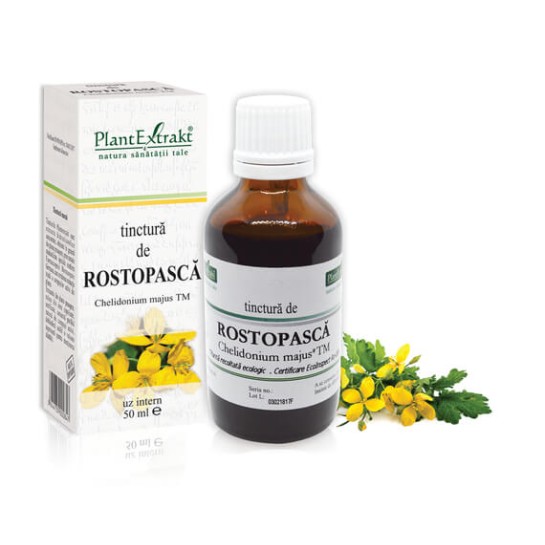 Tinctură rostopască (Chelidonium majus TM), 50ml, PlantExtrakt