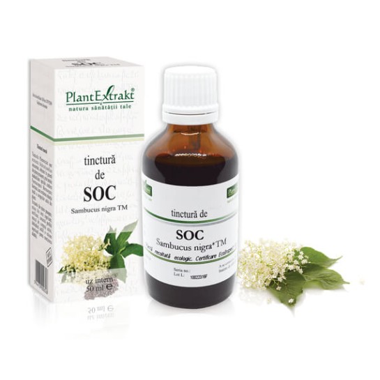 Tinctură soc (Sambucus nigra TM), 50ml, PlantExtrakt