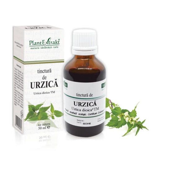Tinctură urzică (Urtica dioica TM), 50ml, PlantExtrakt