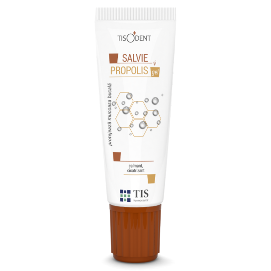 Tisodent gel cu salvie si propolis, 20 ml, Tis Farmaceutic