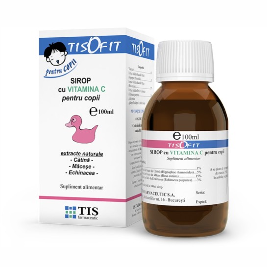 Tisofit sirop cu Vitamina C pentru copii, 100 ml, Tis