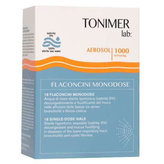 Tonimer apă de mare aerosol 1000mOsm/Kg, 18 flacoane, 3ml